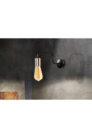 Applique murale Denge - Noir et nickel - 40 W