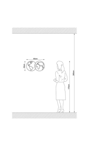 Applique murale 591 - Noir - 100 W