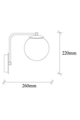 Applique murale Daisy  - Doré - 100 W