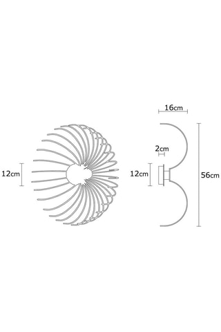 Applique murale Aspendos - Blanc - 40 W