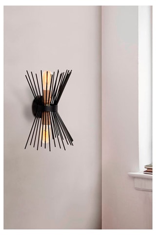 Applique murale Kirpi  - Noir - 2 x 40 W