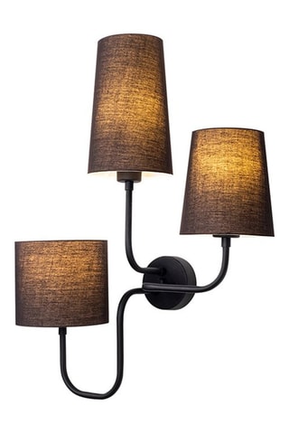 Applique murale Çatal - Noir - 3 x 40 W