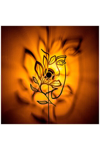 Applique murale Flower Faced - Noir - 40 W