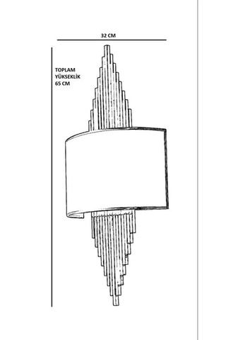 Applique murale - Doré