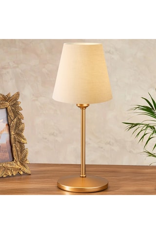 Lampe à poser - Beige et doré - 5 - 9 W