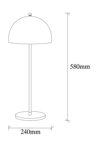 Lampe à poser Can - Noir