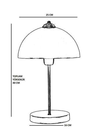 Lampe à poser Lungo - Doré