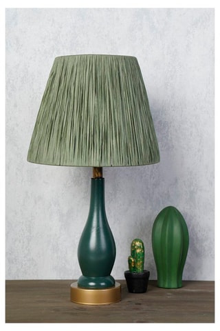 Lampe à poser YL208 - Vert et doré - 60 W