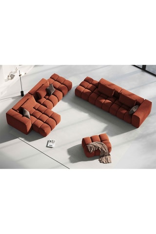 Canapé gauche modulaire Lorella - Corail