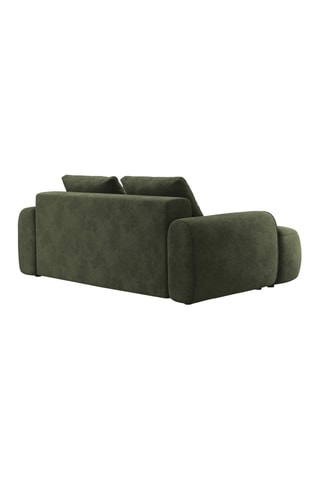 Canapé Simona - Vert - 3 places - Toucher velours