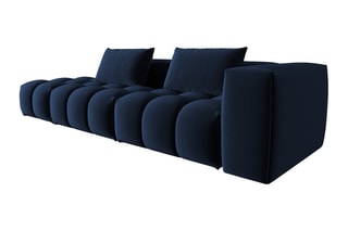 Canapé gauche modulaire Lorella - Bleu roi