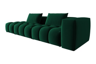 Canapé gauche modulaire Lorella - Vert bouteille