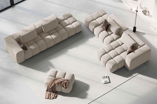 Canapé droit modulaire Lorella - Sable