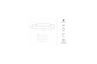 Canapé Luc - Beige foncé