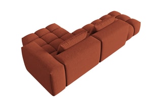 Canapé d'angle droit modulaire Lorella - Corail