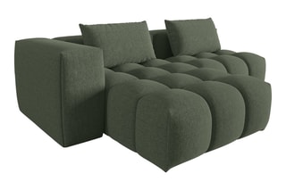 Canapé d'angle gauche Lorella - Vert olive