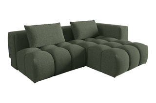 Canapé d'angle droit Lorella - Vert olive