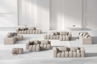 Canapé d'angle gauche modulaire Lorella - Sable