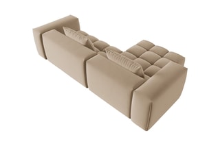 Canapé d'angle gauche modulaire Lorella - Sable