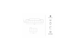 Canapé Luc - Bleu foncé