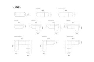 Canapé d’angle droit Lionel - Vert chiné - 5 places - En tissu chenille