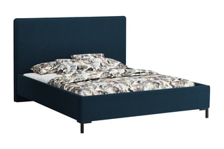 Lit-coffre avec sommier Polly - Bleu marine