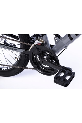 VTT Junior Rock FS 24" - Gris et noir - 135 à 150 cm - 21 vitesses