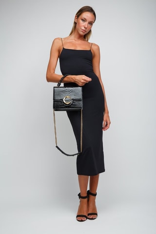 Sac à main en cuir - Noir