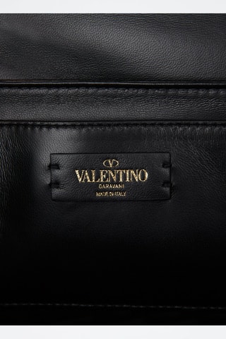 Sac porté épaule en cuir Roman - Noir - Valentino