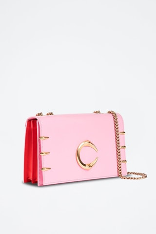Sac porté épaule en cuir - Rose - Cavalli Class