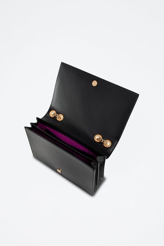 Sac porté épaule en cuir - Noir - Cavalli Class