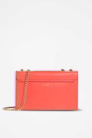 Sac porté épaule en cuir - Rouge - Cavalli Class