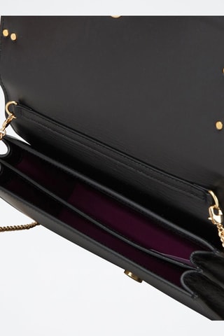 Sac bandoulière en cuir - Noir