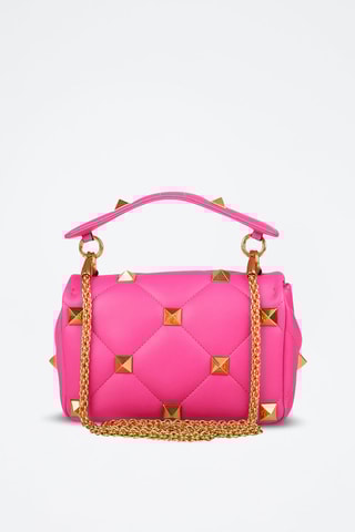 Sac bandoulière  en cuir Roman - Rose