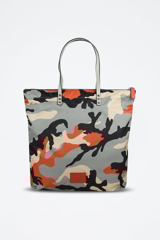 Cabas en cuir - Camouflage