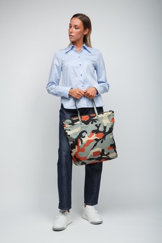 Cabas en cuir - Camouflage