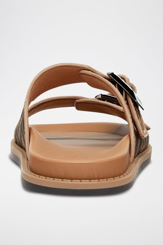 Mules en cuir - Marron - Fendi