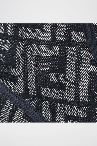 Sneakers montantes en cuir Domino - Bleu marine - Fendi