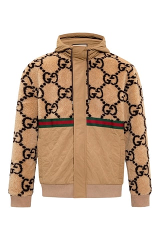 Bomber en laine Jumbo GG - Beige - Gucci