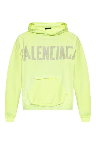 Sweat à capuche - Vert fluo - Balenciaga