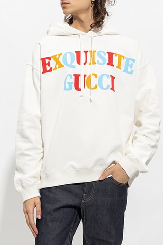 Sweat à capuche Exquisite - Blanc - Gucci