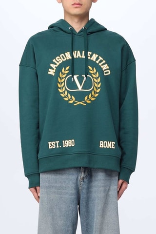 Sweat à capuche - Vert - Valentino