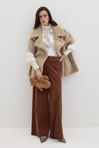 Luvas em couro - Castanho