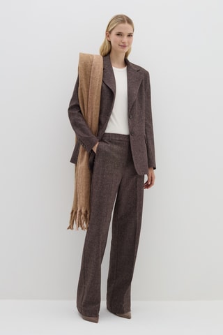 Écharpe de lã - Castanho