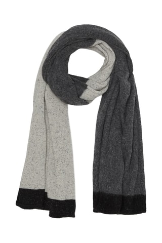 Écharpe de lã - Cinzento e preto