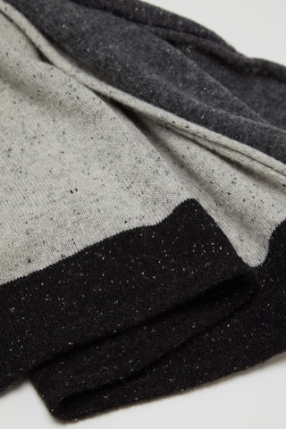 Écharpe de lã - Cinzento e preto