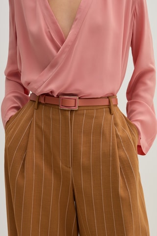 Cinto em couro - Castanho