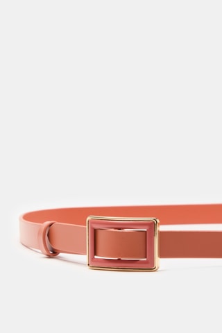 Cinto em couro - Castanho