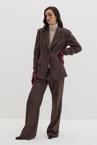 Luvas em couro - Bordô