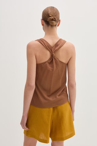 Camisola de alças - Castanho